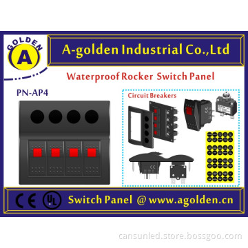 DC 12V Red waterproof rocker switch off road truck jeep boats rocker switch IN ROCK